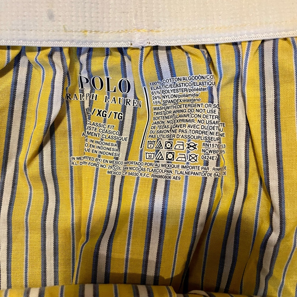 Polo by Ralph Lauren Blue and Yellow Plaid Boxers - Picture 5 of 6